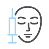 ikona twarz ze strzykawką